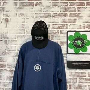 Fanatics Black Mesh Trucker Hat Seattle mariners baseball